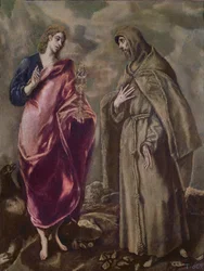 Heiliger Johannes der Evangelist und Heiliger Franz von Assisi, ca. 1608